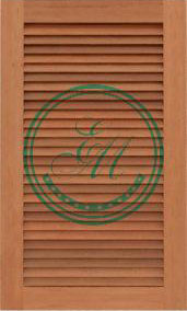 Louvered Cabinet Door Picture